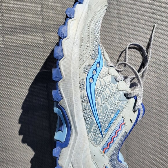 Saucony Women's Grid Excursion TR12 Trail Running Shoes S10451-1 Grey Blue 7.5 - Picture 7 of 8